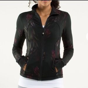 lululemon athletica Black Floral Utility Jacket